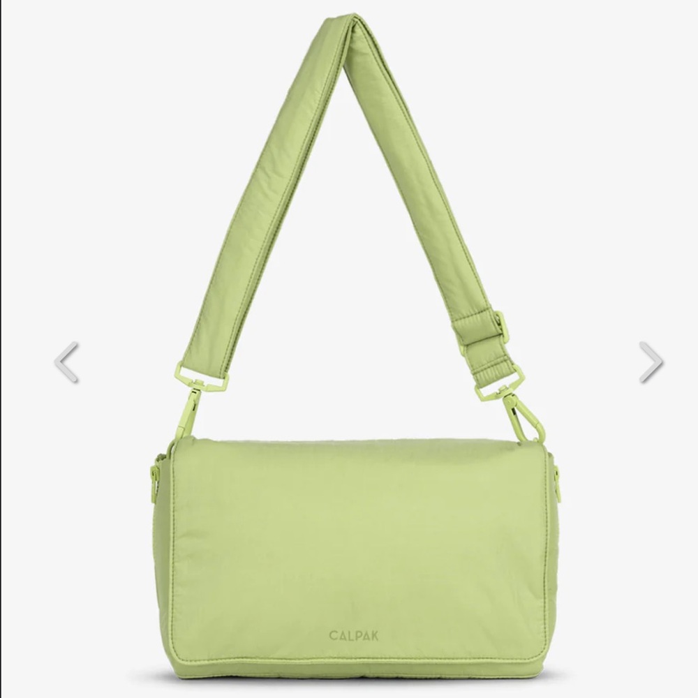 Convertible Stroller Caddy Crossbody in Lime